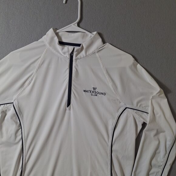 Peter Millar Sun Comfort Shirt Women's M White Lightweight Base Layer 1/4 Zip - Picture 2 of 7